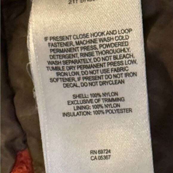 Columbia Orange and Brown winter Jacket for Outdoor Adventures kids6/7 with hood - Picture 8 of 12